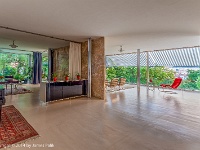 The Tugendhat House - completed in 1930  Looking into the living room and study